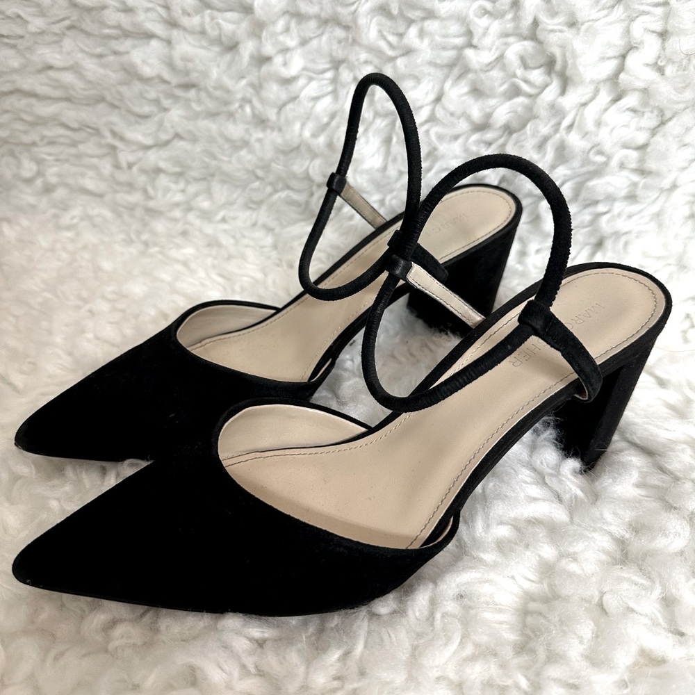 Marc Fisher suede black pumps